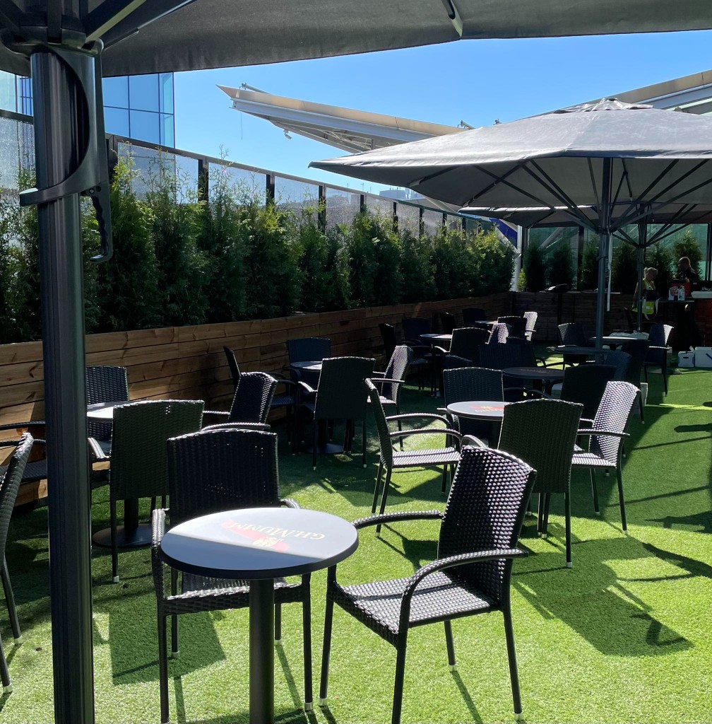 Toastery terrace at Helsinki Airport